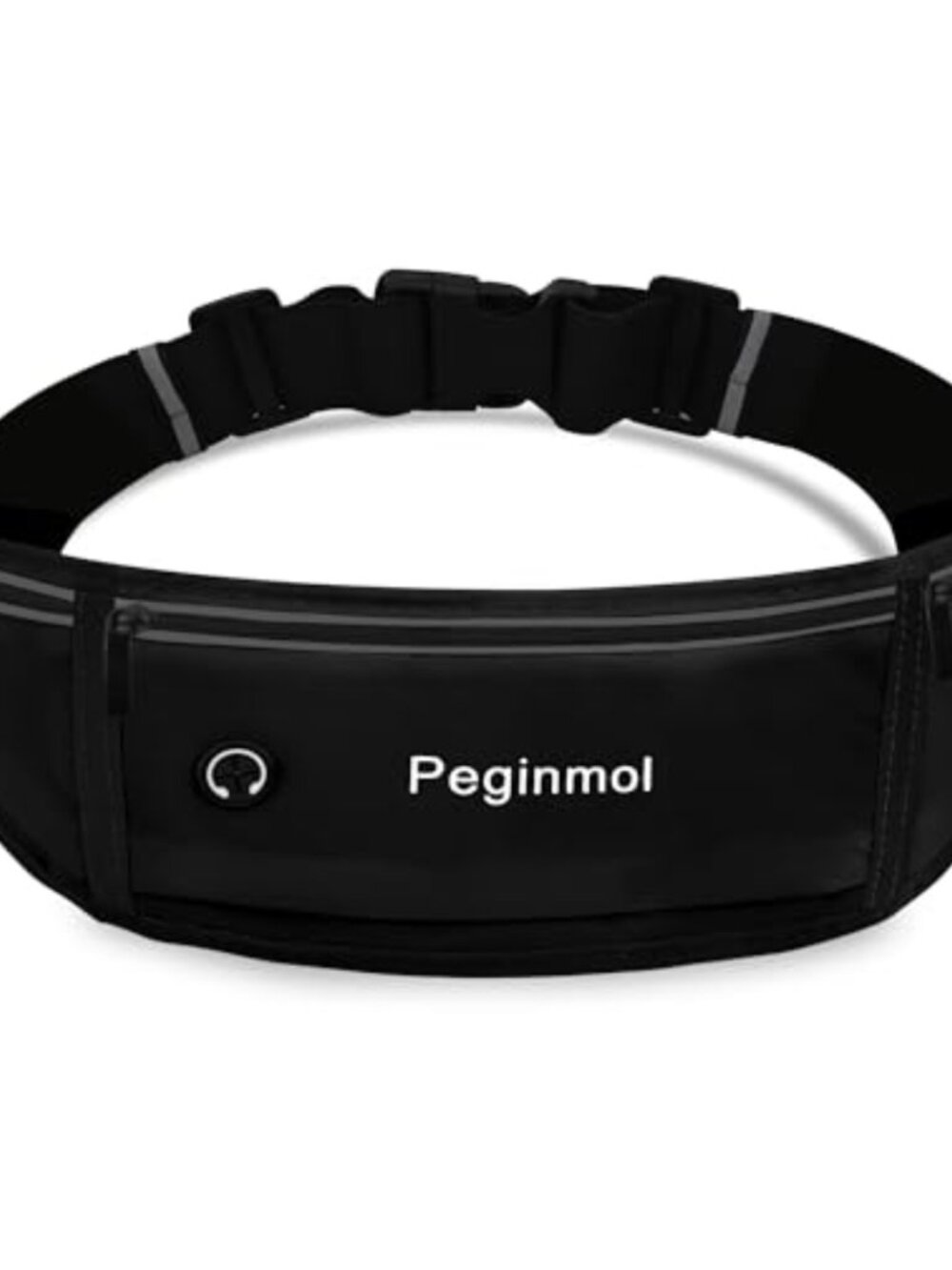 Running Belt Phone Holder, Waterproof Fanny Pack 3 Pockets Nylon Lycra